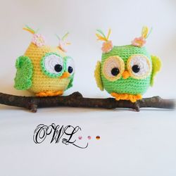 Spring Owl. Crochet pattern