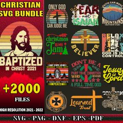 2000 CHRISTIAN MEGA BUNDLE SVG, PNG, DXF files for cricut, Bundle Layered