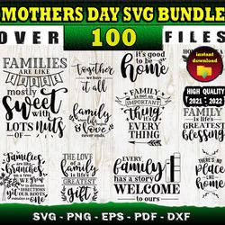 100 MOTHERS DAY MEGA BUNDLE SVG, PNG, DXF files for cricut, Bundle Layered