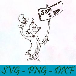 sam i am svg,png,dxf, cat in the hat svg,png,dxf, cricut, dr seuss svg,png,dxf,cut file