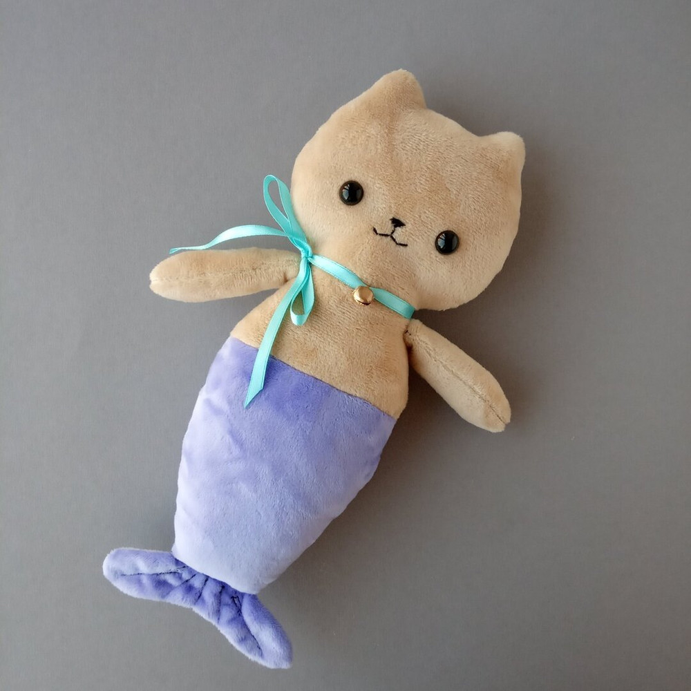 mermaid-cat-plushie-cute