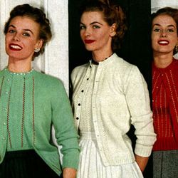 Vintage Basic Cardigan Pattern, Vintage Knitting Patterns, Cardigan Jacket, Instant Digital Download Pattern PDF