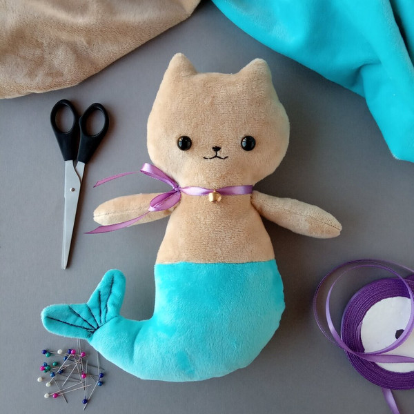 cute-mermaid-cat-handmade