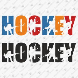 Hockey Players Sports Game SVG Cut File