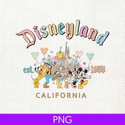mickey disneyland est 1955 png, disney vacation png, vintage disneyland png, epcot 1928 png, family vacation trip png