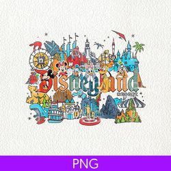 retro disneyland est 1955 california png, vintage disneyland png, mickey and friends png, disney's png, disney trip png