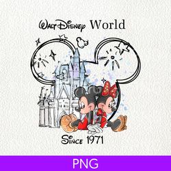 retro mickey and friends disneyworld est 1971 florida png, 2023 family vacation png, magic kingdom, disneyland trip png