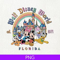 retro walt disney world est 1971 png, disney vacation png, mickey and friends png, disneyworld est 1971 png, disney trip