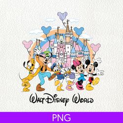 retro walt disney world png, retro disney balloon png, disney family vacation png, disney castle png, disney epcot trip