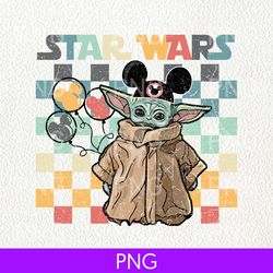 cute baby yoda png, star wars balloon png, star wars disney png, star wars yoda png, disney star wars, disney family png