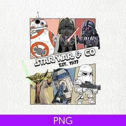 retro star wars & co est 1977 png, vintage disney star wars png, star wars a new hope faded, disneyworld png, disney png