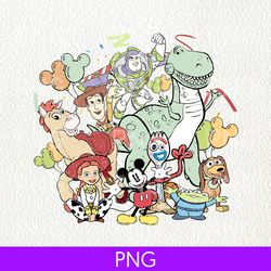retro disney toy story movie characters png, disney world png, disneyland trip gift png, disneyland png, disney travel