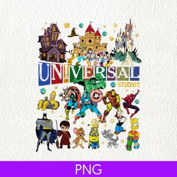vintage disney universal studios png, universal studios trip png, disney family vacation, universal orlando travel png
