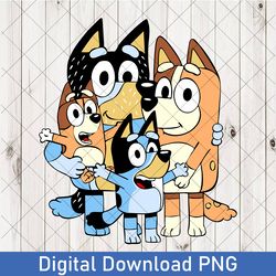 vintage bluey friends png, bluey gift png, bluey friends png, friends of bluey, bluey family birthday png, bluey mum png