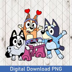 funny bluey friends png, bluey gift png, bluey friends png, friends of bluey, bluey family birthday png, bluey mum png