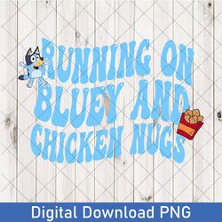 cute running on bluey and iced coffee, running on bluey png, bluey mothers day png, bluey family png bluey birthday png