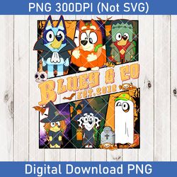 halloween bluey png, booey halloween png, bluey halloween png, cute ghost halloween png, trick or treat halloween png