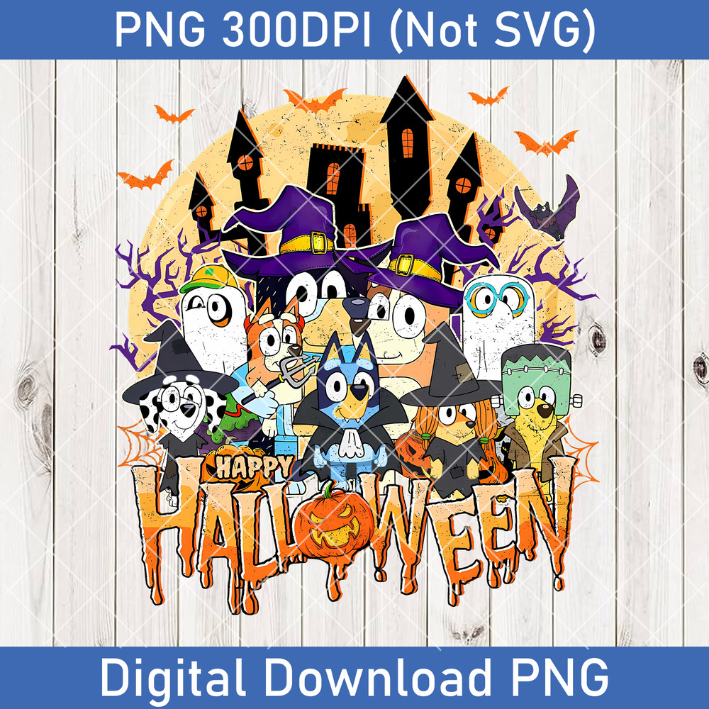 Bluey Halloween PNG Nightmare Before Christmas PNG Jack And Sally PNG Bluey And Bingo Scary PNG Disney Parks PNG 0