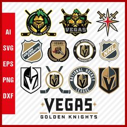 Vegas Golden Knights Logo SVG - Golden Knights SVG Cut Files - Golden Knights PNG Logo, NHL Hockey Team, Clipart Images