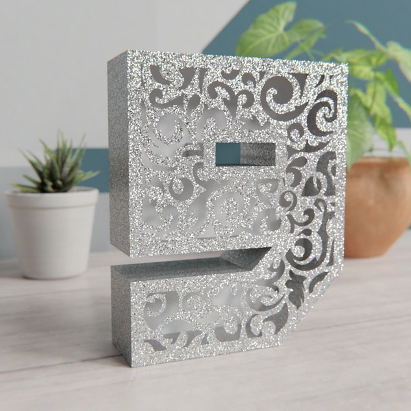 9 Paper Pattern 3D papercraft number 9 template, SVG for Cricut, DXF for Sil | Inspire ...