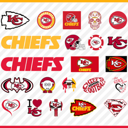 Kansas City Chiefs Logo, Chiefs Svg, Chiefs Svg Cut Files, Kansas City Chiefs Png Images, Chiefs Layered Svg For Cricut