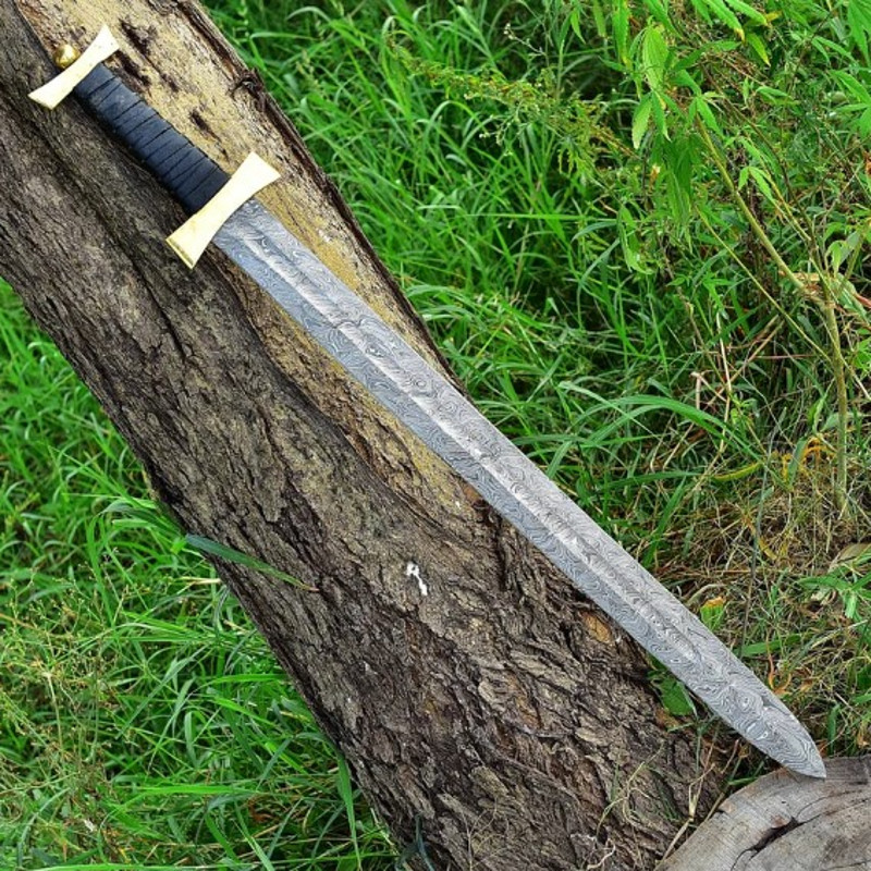 Ancient Roman Damascus Steel Spatha  Medieval Inspired Historical Replica Coll 3jpg