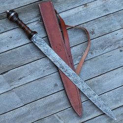 Hunt For Life Legio XV Apollinaris Damascus Steel Roman Gladius Sword