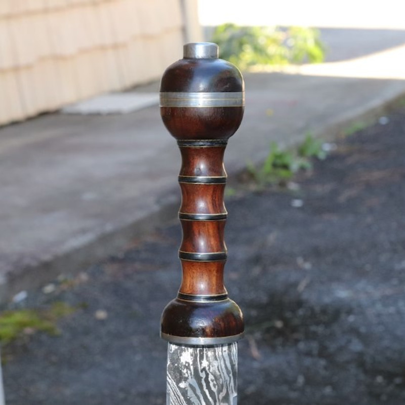 Hunt For Life  Legio XV Apollinaris Damascus Steel Roman Gladius Sword 3jpg