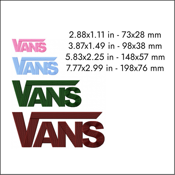 vans logo skateboarding machine embroidery designs