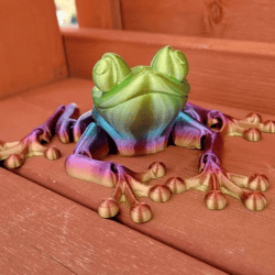 articulated frog, flexible frog toy, fun toy for kids