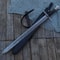 Celestial Dance Damascus Steel Sword Medieval Hand Forged Templar Inspirejpg