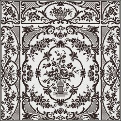 PDF Cross Stitch Blackwork Pattern - Counted Monochrome Antique Embroidery Pattern - Reproduction Vintage Sampler - 005
