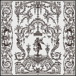 PDF Cross Stitch Blackwork Pattern - Counted Monochrome Antique Embroidery Pattern - Reproduction Vintage Sampler - 004