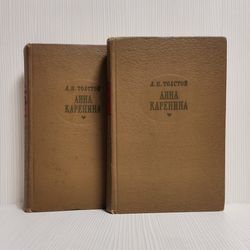 Antique Book Anna Karenina Leo Tolstoy. Vintage Book in Russian