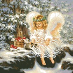 pdf cross stitch pattern - fantasy - little angel 020