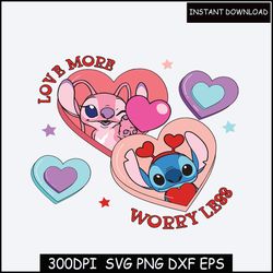 Stitch in Love Svg, Stitch svg, Stitch love Png, Digital files