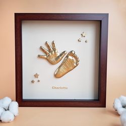 casting baby hand and foot. diy kit for baby. birthday present.