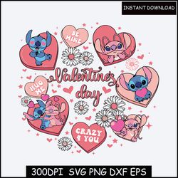 valentine cartoon svg bundle, valentine svg bundle, valentines stitch svg, valentine movie png, svg cut file
