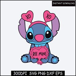 stitch love svg png, layered stitch heart ears svg, cute stitch png, svg files for cricut, bundle svg