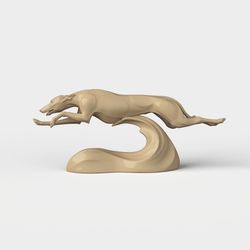 3D Model STL CNC Router file 3dprintable Greyhound Dog