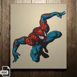 spider-man cross stitch pattern, marvel comics cross stitch, digital pdf