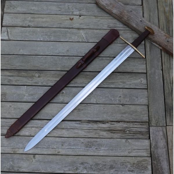 Medieval Battle Ready Collectible Arming Sword - EN45 Carbon Steel Europ (4).jpg