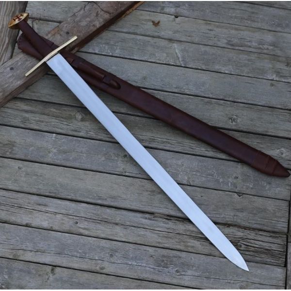 Medieval Battle Ready Collectible Arming Sword - EN45 Carbon Steel Europ (9).jpg