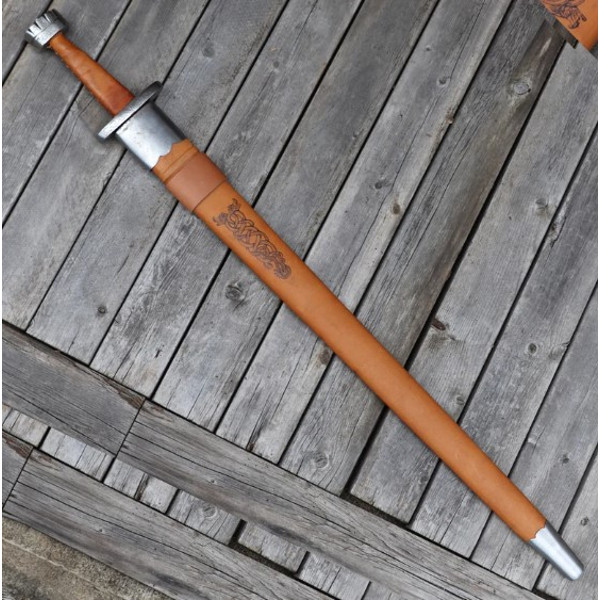 Guardian of Asgard Viking Replica Training Sword - Functional Medieval Inspired Full Ta.jpg