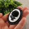 black-and-white-brooch-floral-rose-flower-oval-vintage-cameo-brooch-pin-jewelry