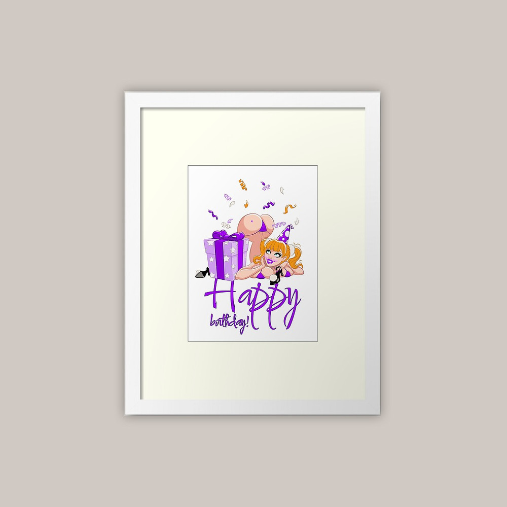 Happy Birthday! Smiling girl with gift 3 variant 1.jpg