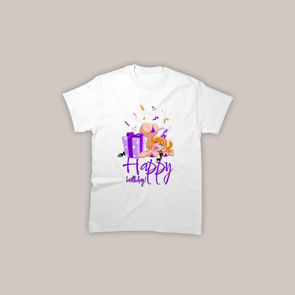 Happy Birthday! Smiling girl with gift 3 variant 2.jpg