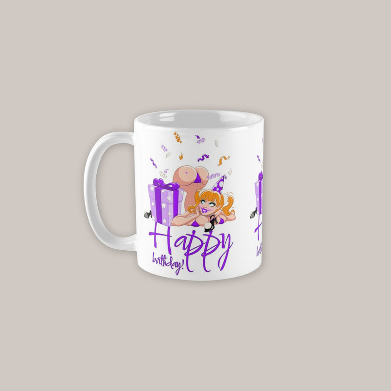 Happy Birthday! Smiling girl with gift 3 variant 4.jpg