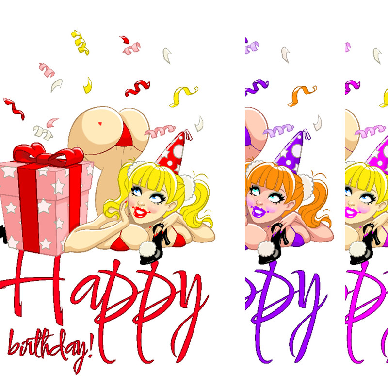 Happy Birthday! Smiling girl with gift 3 variant.jpg