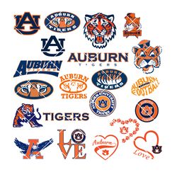 auburn tigers logo svg, eps, dxf, png instant download